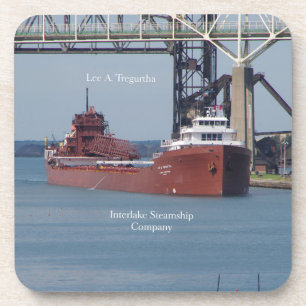 Lee A. Tregurtha set of 6 hard plastic coasters