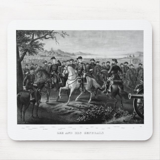 Lee and His Generals Mouse Mat (Front)