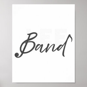 Lee Band Booster New Logo Red Only  Poster