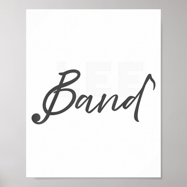 Lee Band Booster New Logo Red Only  Poster (Front)