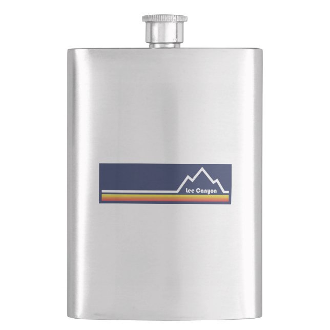 Lee Canyon Ski Resort Hip Flask (Front)
