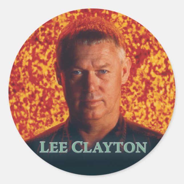 Lee Clayton Round Sticker 2 (Front)
