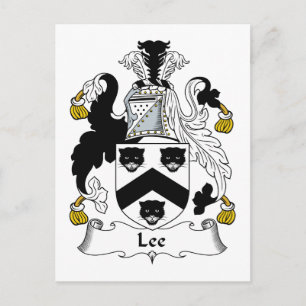 Lee Family Crest Postcard