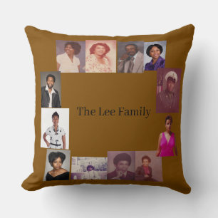 Lee Family Throw Pillow