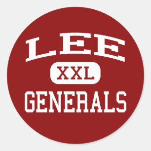 Lee - Generals - High School - Jonesville Virginia Classic Round Sticker