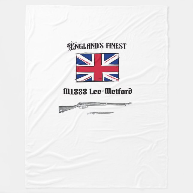 Lee Metford rifle  Fleece Blanket (Front)