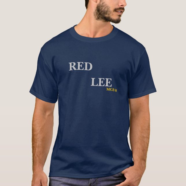 LEE, MGB 68, RED T-Shirt (Front)