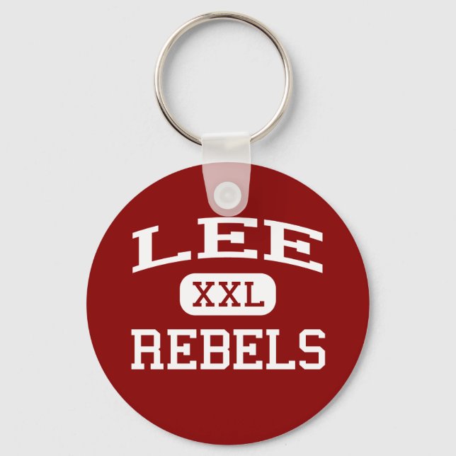 Lee - Rebels - Lee High School - Midland Texas Key Ring (Front)
