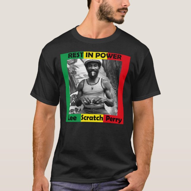 Lee Scratch Perry t shirt, Lee Scratch perry death T-Shirt (Front)