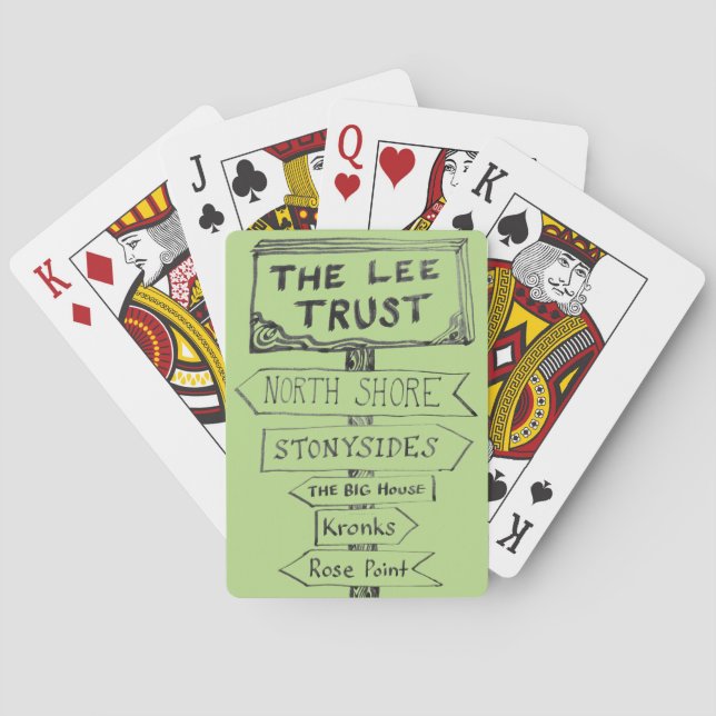 Lee Trust 50th Anniversary Playing Cards (Back)