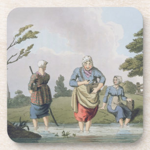 Leech Finders, from `Costume of Yorkshire' engrave Coaster