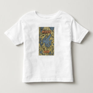 Leech Lake Area, Minnesota - Large Letter Scenes Toddler T-Shirt