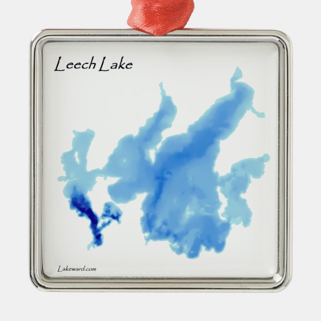 Leech Lake In Depth Metal Tree Decoration (Front)