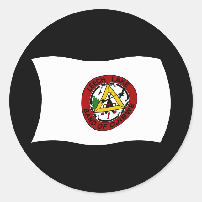 Leech Lake Reservation Flag Sticker (Front)