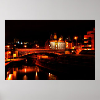 Leeds by night poster