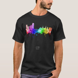 Leeds England Skyline Skyscrapers T-Shirt