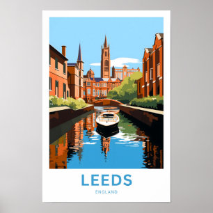 Leeds England Travel Print