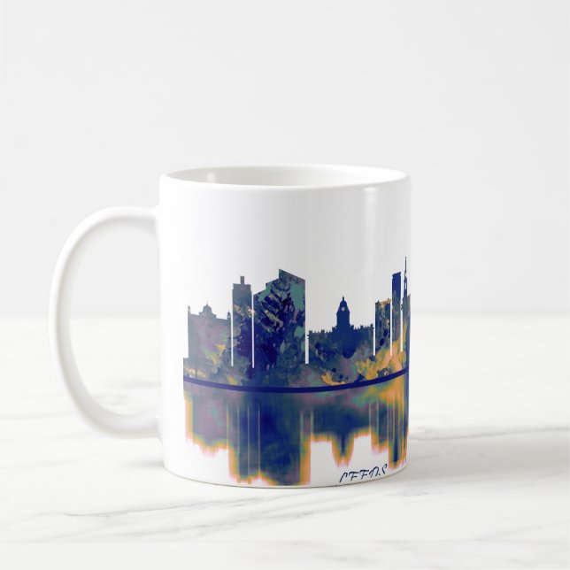 Leeds Skyline Coffee Mug (Left)