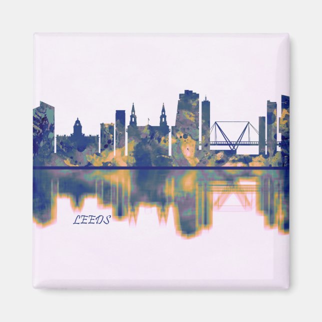 Leeds Skyline Magnet (Front)