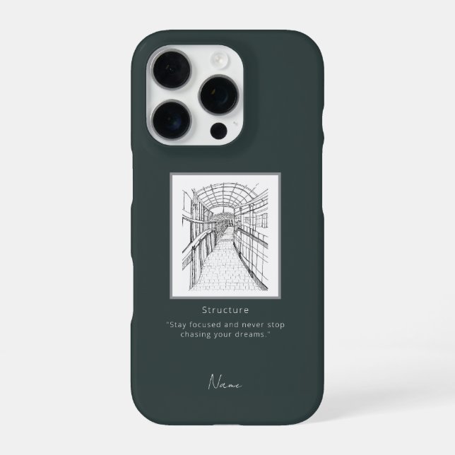 Leeds Tone Sketch iphone case  (Back)