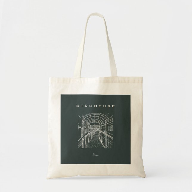 Leeds Tone Sketch Tote Bag (Front)