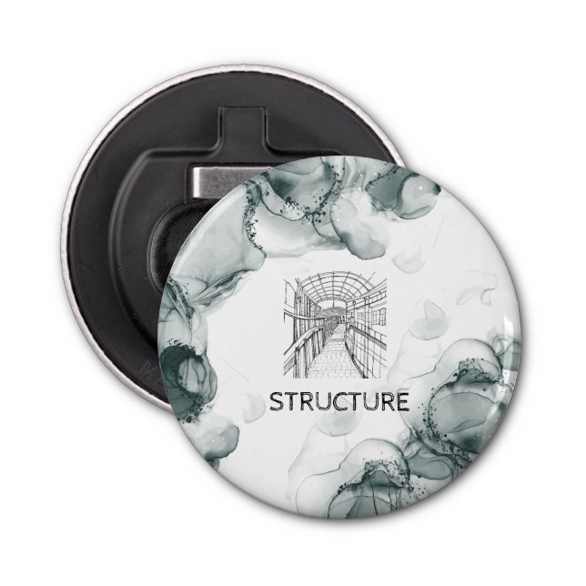 Leeds Tone Watercolor  Bottle Opener (Front)