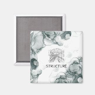 Leeds Tone Watercolor  Magnet