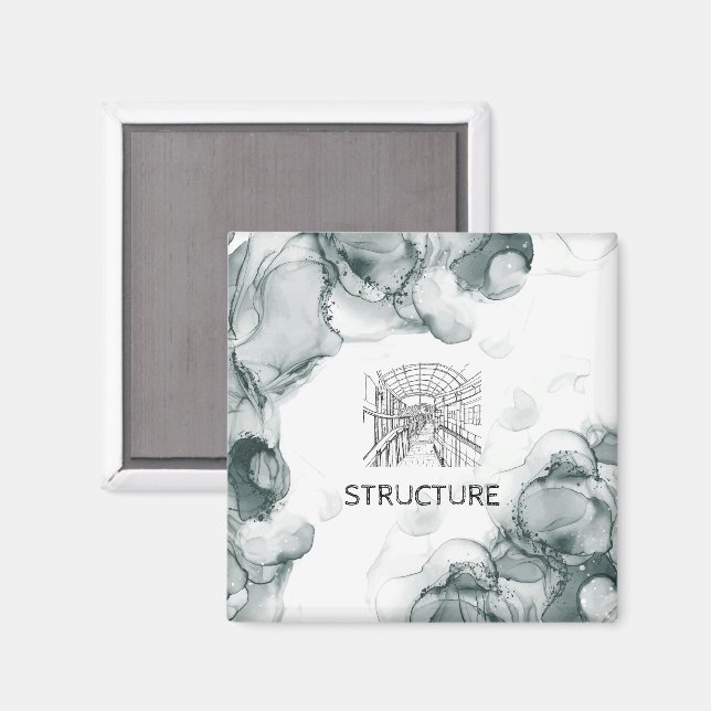 Leeds Tone Watercolor  Magnet (Front/Back)