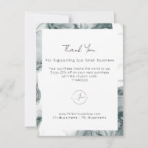 Leeds Watercolor Business Thank You Card 