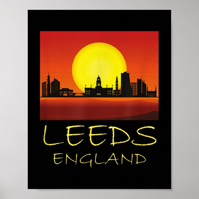 Leeds Yorkshire England United Kingdom British Cul Poster (Front)