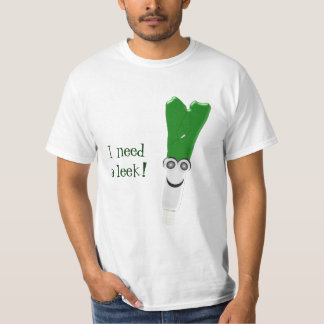 Leek Design Humourous T-Shirt