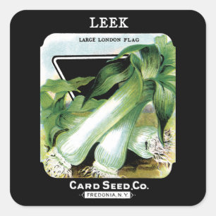 Leek Seed Packet Label