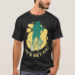 Leek Vegetable Funny Leek Design T-Shirt