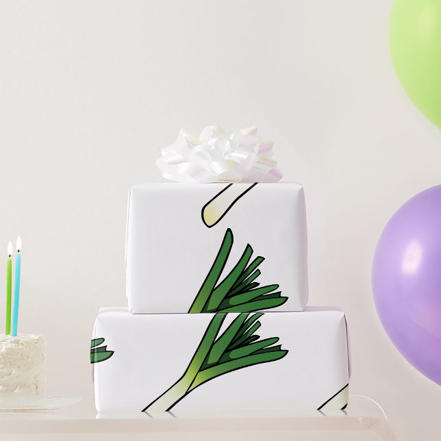 Leek Vegetable Wrapping Paper (Creator Uploaded)