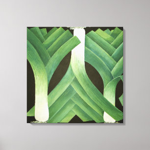 Leeks 2014 canvas print