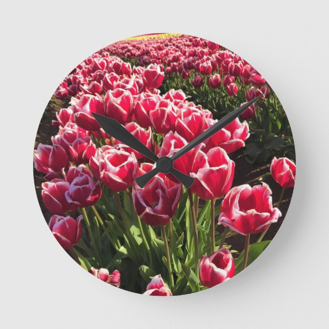 Leen Van Der Mark Tulips, Oregon Round Clock (Front)
