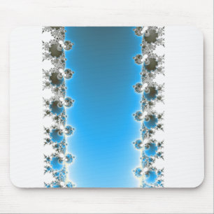 Leenece - Blue Fractal Mouse Mat