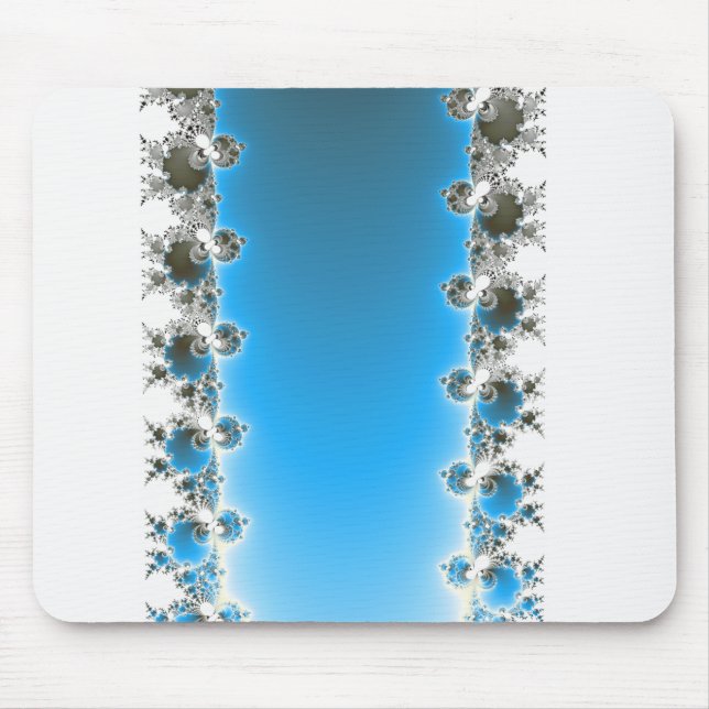 Leenece - Blue Fractal Mouse Mat (Front)