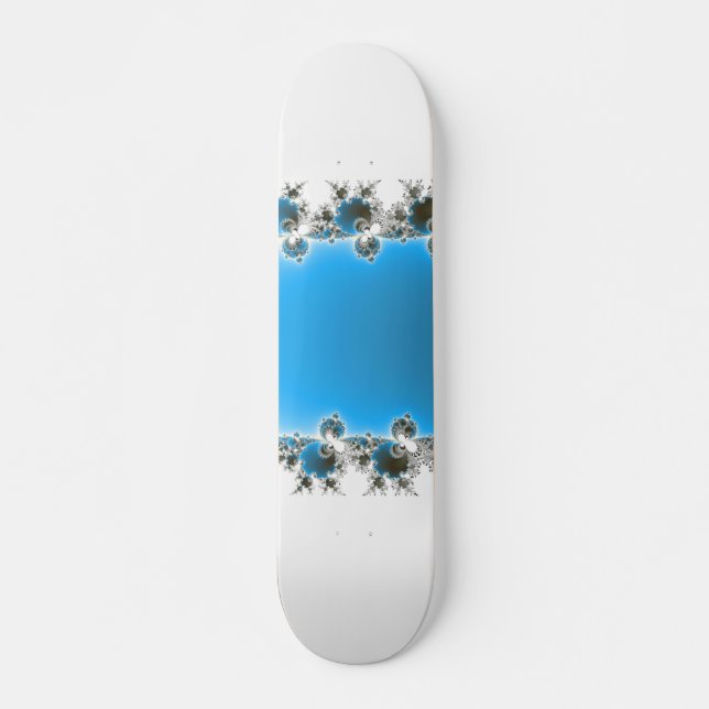 Leenece - Blue Fractal Skateboard (Front)