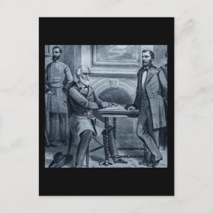 Lee's Surrender at Appomattox 1865 Vintage Postcard