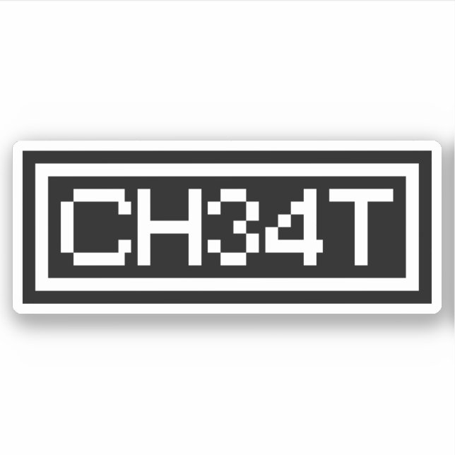 LEET CHEAT STICKER (Front)