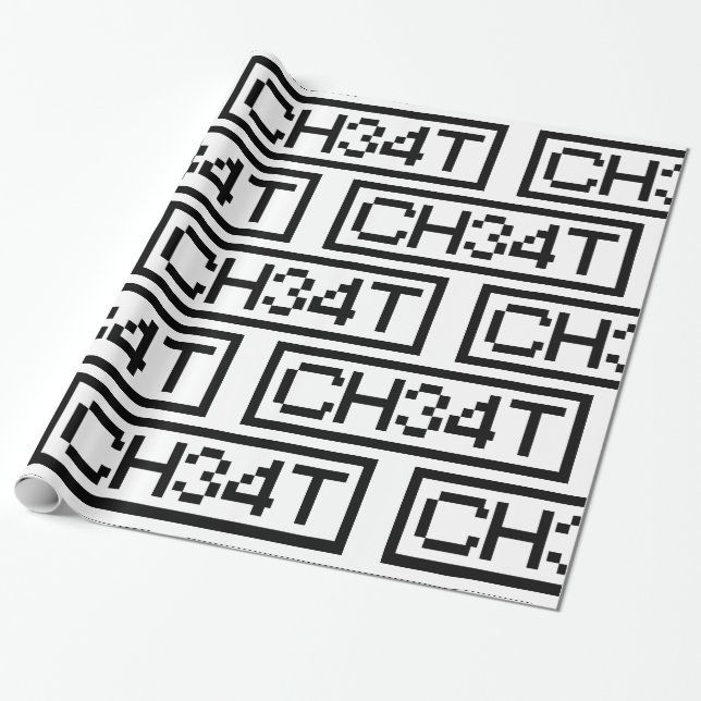 LEET CHEAT WRAPPING PAPER (Unrolled)