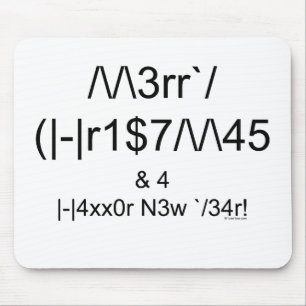LEET Christmas Mouse Mat