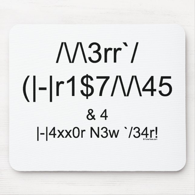 LEET Christmas Mouse Mat (Front)