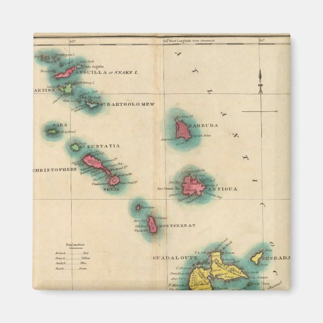 Leeward Islands Magnet (Front)