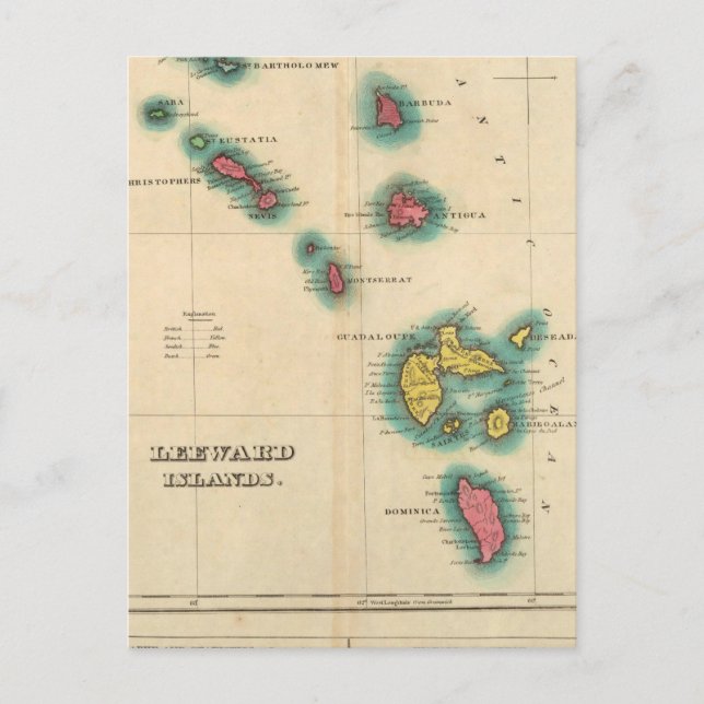 Leeward Islands Postcard (Front)