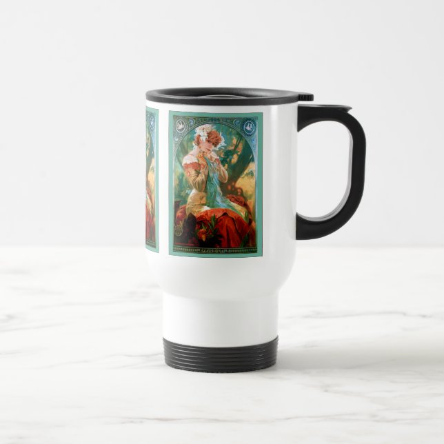Lefévre-Utile  ~ Alphonse Mucha Travel Mug (Right)