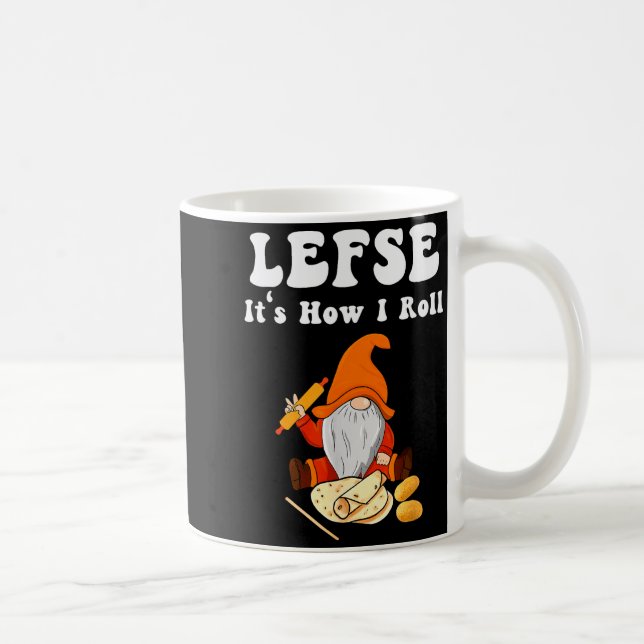 Lefse It's How I Roll Christmas  Coffee Mug (Right)