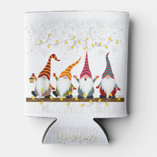 Lefse making rolling team gnome xmas merry christm can cooler