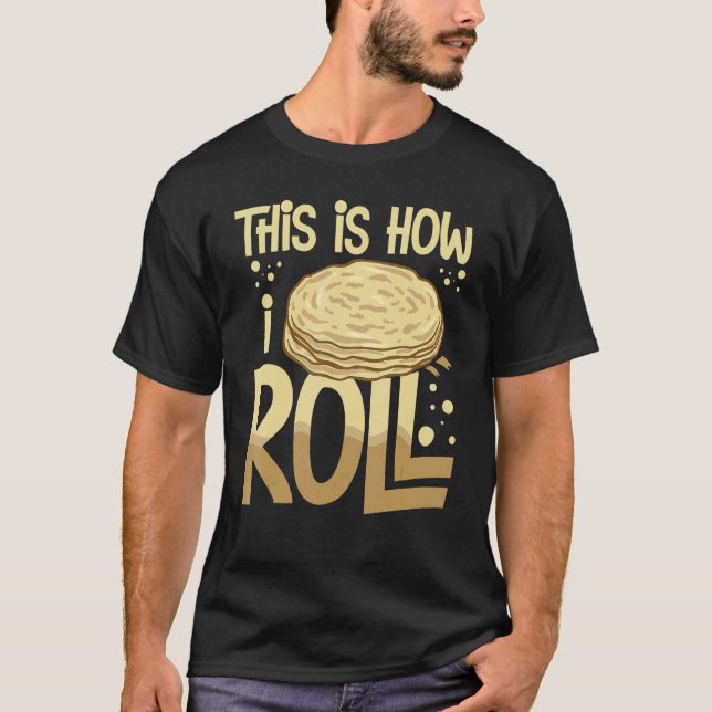Lefse Norwegian Bread Recipe Maker Flatbread Rolli T-Shirt (Front)